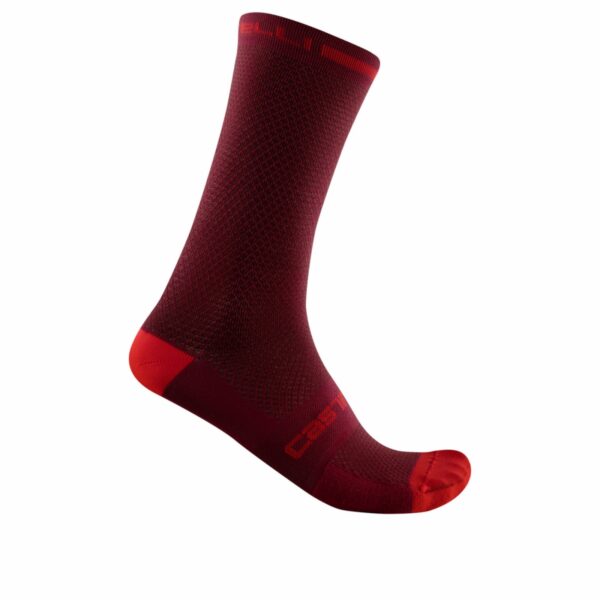 Castelli κάλτσες ποδηλασίας Superleggera T 18 Sock BORDEAUX