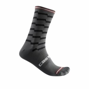 Castelli κάλτσες ποδηλασίας UNLIMITED 18 SOCK DARK GRAY/BLACK