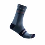 Castelli κάλτσες ποδηλασίας ENDURANCE 15 SOCK  LIGHT STEEL BLUE/POP ORANGE