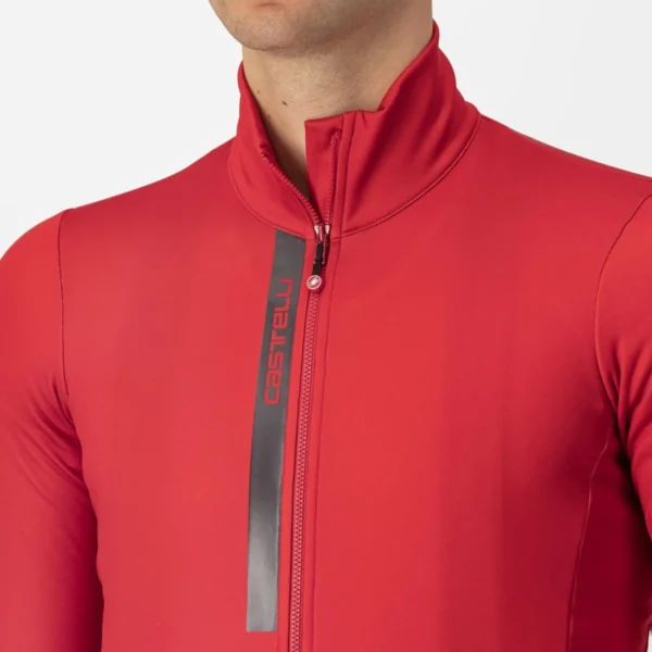 Castelli Entrata Thermal Jersey pompeian red