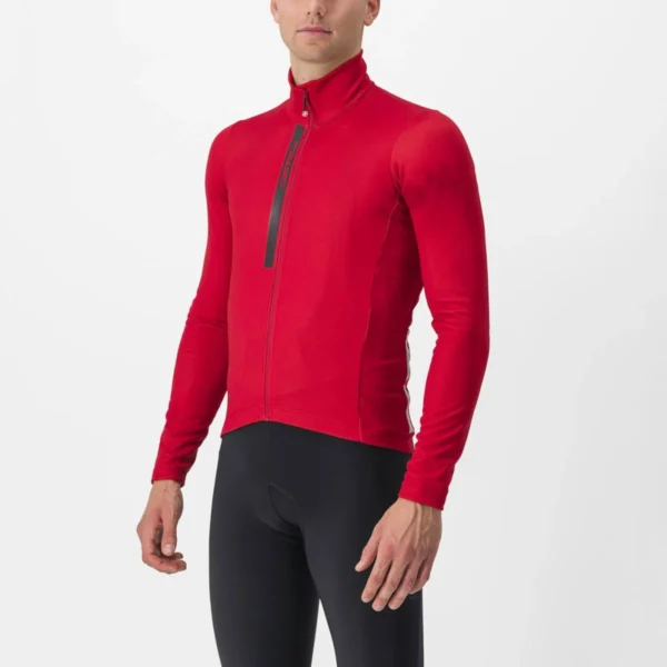 Castelli Entrata Thermal Jersey pompeian red