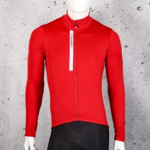Castelli Entrata Thermal Jersey pompeian red