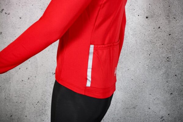 Castelli Entrata Thermal Jersey pompeian red