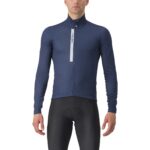 Castelli Entrata Thermal Jersey belgian blue/silver grey