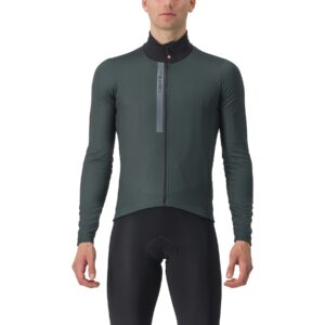 Castelli Entrata Thermal Jersey rover green/black