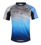 Force μπλούζα ποδηλασίας MTB Core Jersey Γκρι-Μπλε