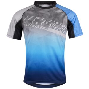 Force μπλούζα ποδηλασίας MTB Core Jersey Γκρι-Μπλε