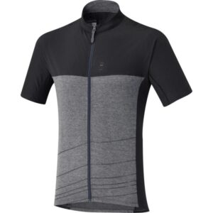Shimano trail cycling jersey short sleeves raven