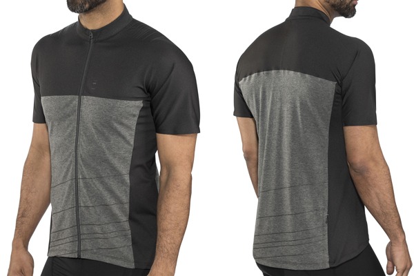 Shimano trail cycling jersey short sleeves raven