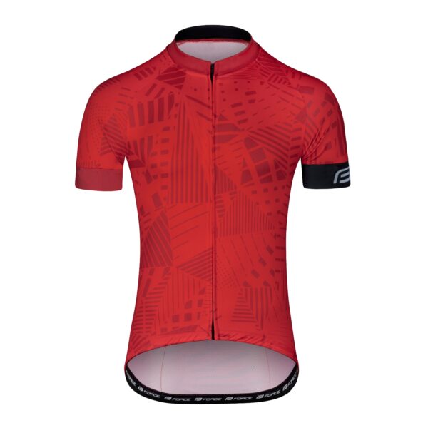Force μπλούζα ποδηλασίας Shard Jersey Κόκκινο