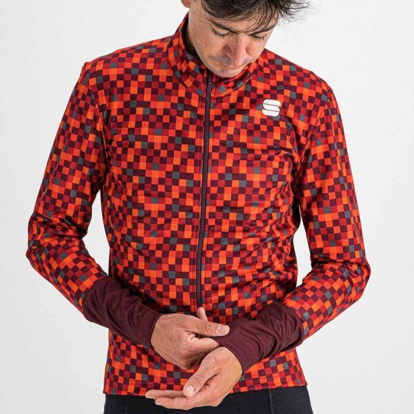 Sportful Jacket ποδηλασίας Pixel Red Wine