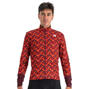 Sportful Jacket ποδηλασίας Pixel Red Wine