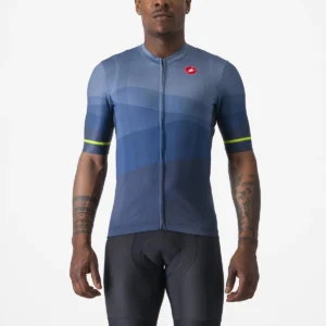 Castelli Μπλούζα Ποδηλασίας Orizzonte Jersey BELGIAN BLUE/LIGHT STEEL BLUE