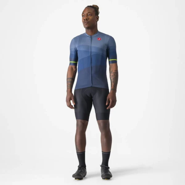 Castelli Μπλούζα Ποδηλασίας Orizzonte Jersey BELGIAN BLUE/LIGHT STEEL BLUE