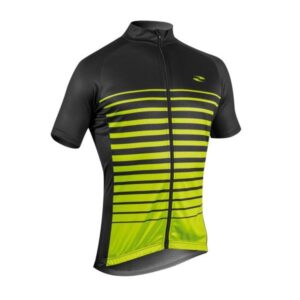Gist Μπλούζα Ποδηλασίας Stripe Black/Yellow