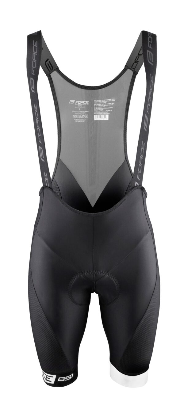 Force B 51 Bibshort Black/White κολάν ποδηλασίας
