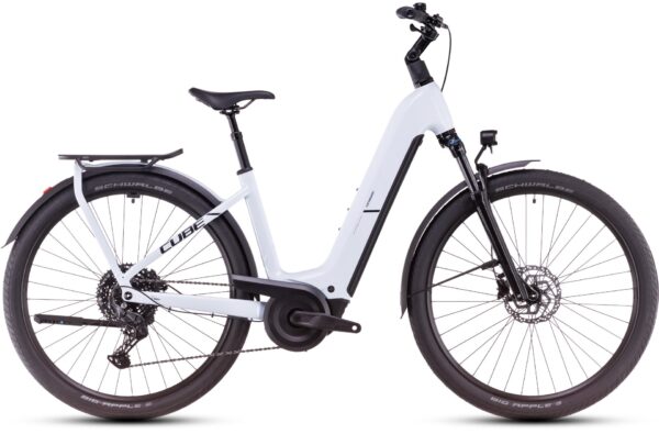 Cube Ηλεκτρικό Ποδήλατο Kathmandu Hybrid One 600 Easy Entry polarwhite'n'black
