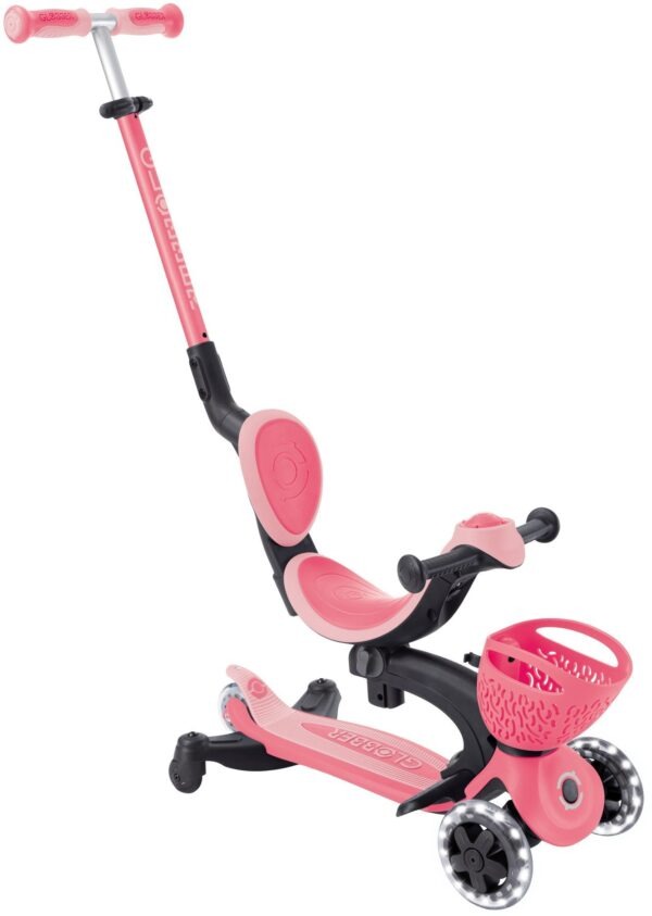 Globber Scooter Go.Up Baby Lights 360 Coral Pink