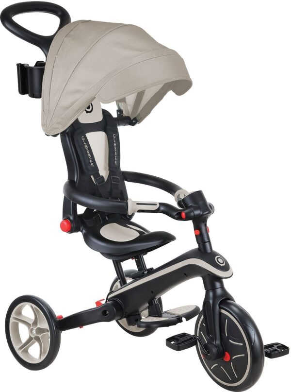 Globber Τρίκυκλο Trike Explorer Foldable 4 In 1 Taupe