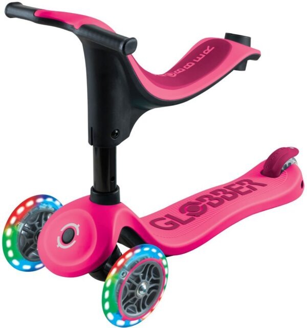 Globber Scooter Go.Up Sporty Lights Funchsia