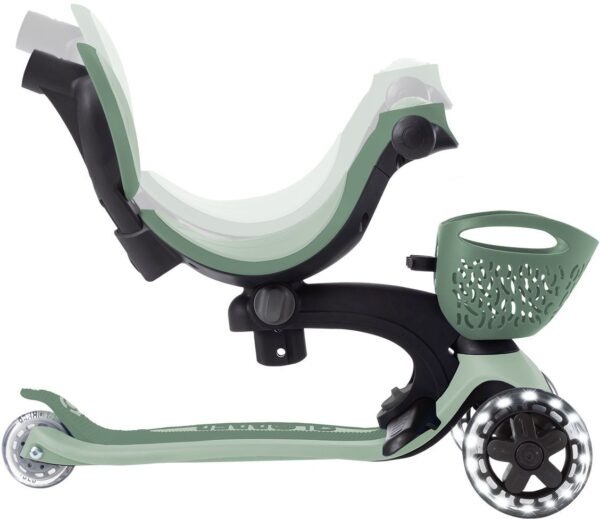 Globber Scooter Go.Up Baby Lights 360 Olive