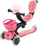 Globber Scooter Go.Up Baby Lights 360 Coral Pink