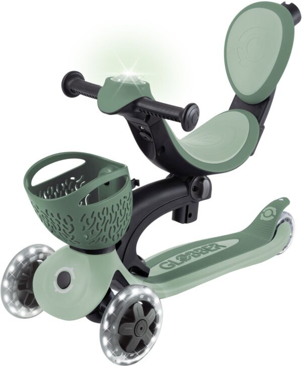 Globber Scooter Go.Up Baby Lights 360 Olive