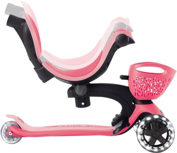 Globber Scooter Go.Up Baby Lights 360 Coral Pink