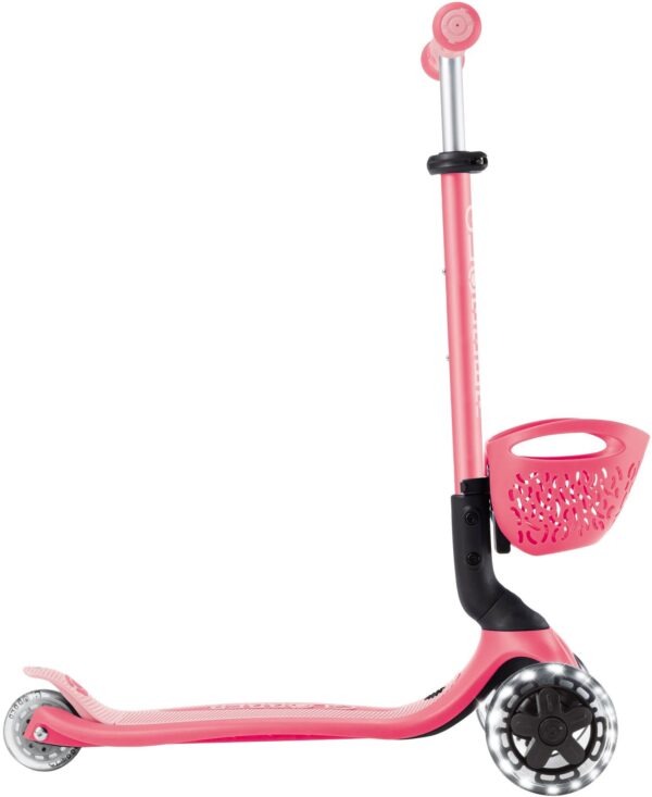 Globber Scooter Go.Up Baby Lights 360 Coral Pink