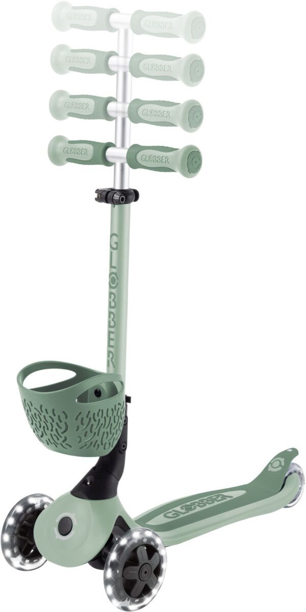 Globber Scooter Go.Up Baby Lights 360 Olive