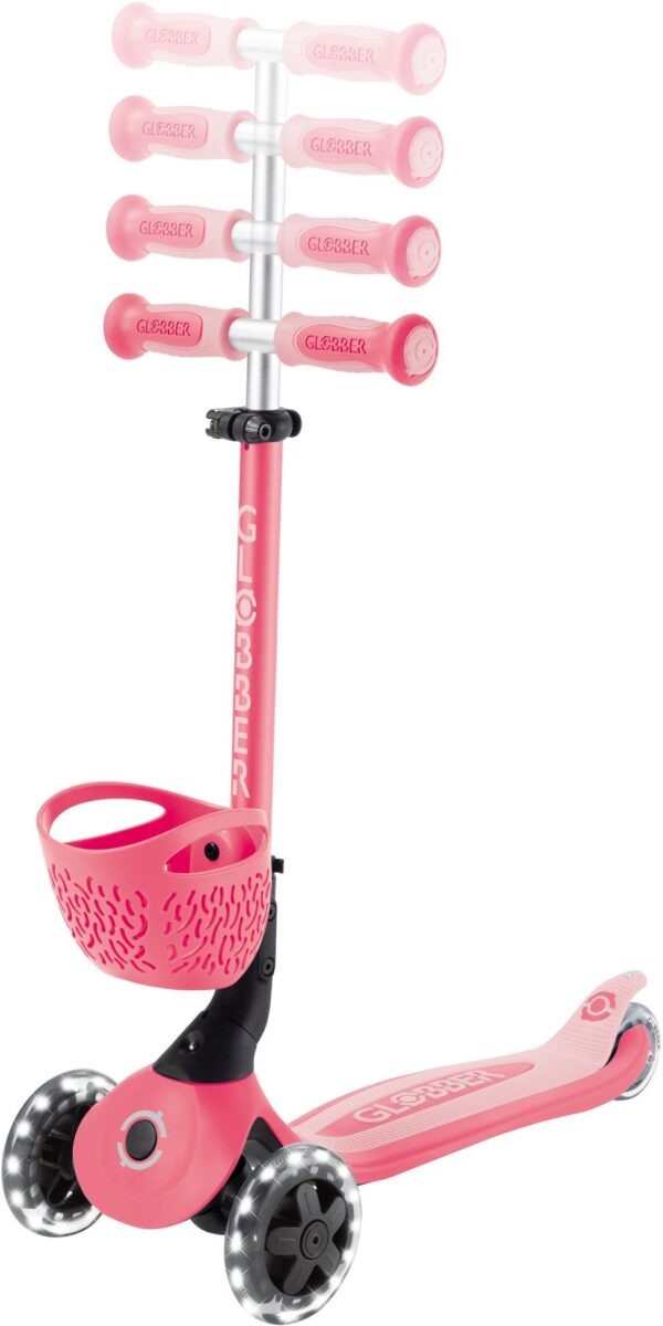 Globber Scooter Go.Up Baby Lights 360 Coral Pink