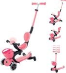 Globber Scooter Go.Up Baby Lights 360 Coral Pink