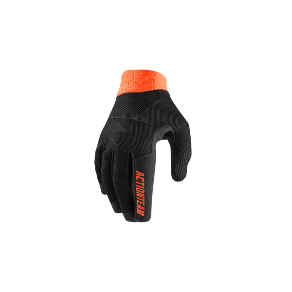 Γάντια Cube Performance Long Finger BLACK ORANGE ACTIONTEAM 11117