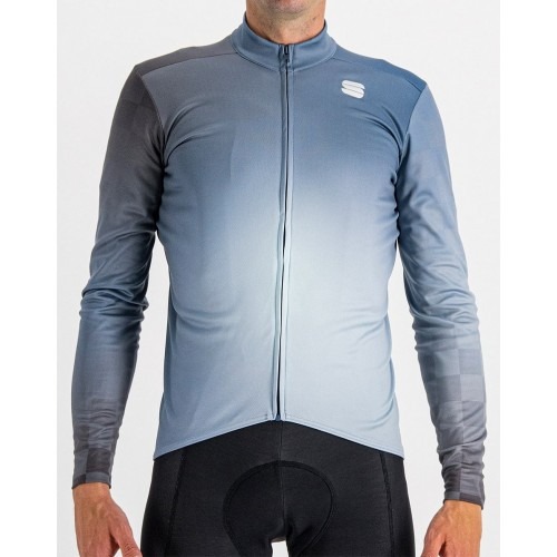Sportful Μπλούζα Ποδηλασίας ROCKET THERMAL Jersey Full Zip L/S - Blue Sea