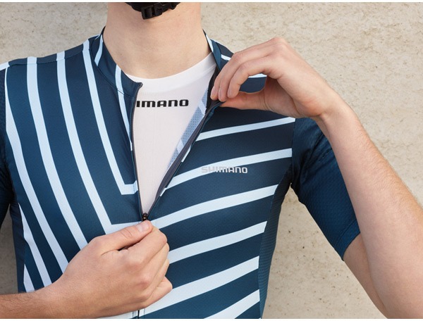 Shimano Μπλούζα Ποδηλασίας Aerolite short sleeve jersey Navy Zebra
