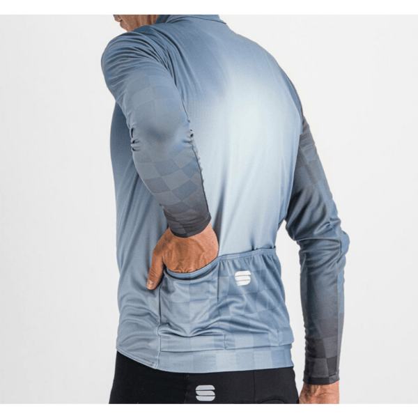 Sportful Μπλούζα Ποδηλασίας ROCKET THERMAL Jersey Full Zip L/S - Blue Sea