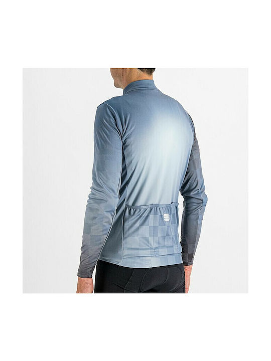 Sportful Μπλούζα Ποδηλασίας ROCKET THERMAL Jersey Full Zip L/S - Blue Sea