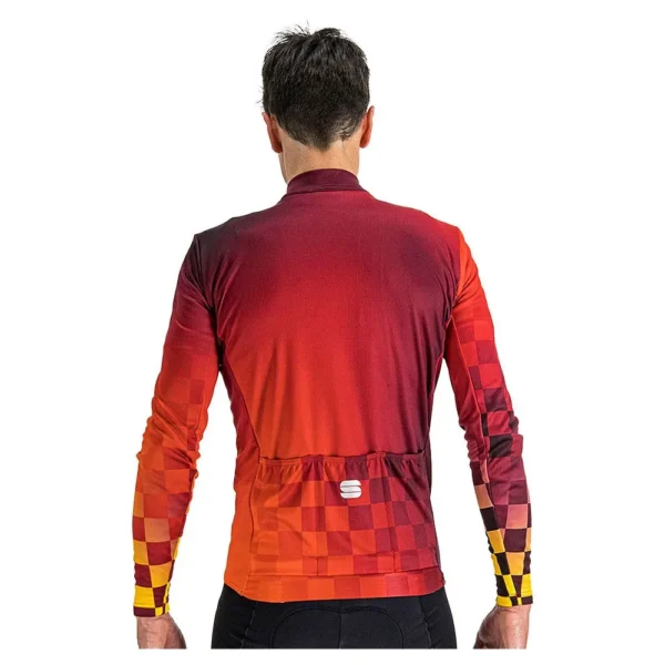 Sportful Μπλούζα Ποδηλασίας ROCKET THERMAL Jersey Full Zip L/S -  Red Wine