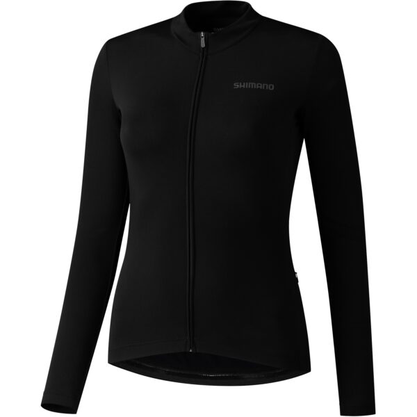 Shimano Kaede Thermal Long Sleeves Jersey Women - black