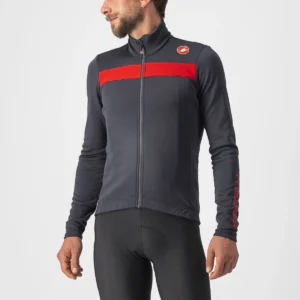 Castelli Puro 3 Jersey Μπλούζα Ποδηλασίας - DARK GRAY/RED REFLEX