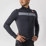 Castelli Puro 3 Jersey Μπλούζα Ποδηλασίας - Light Black / Silver Reflex