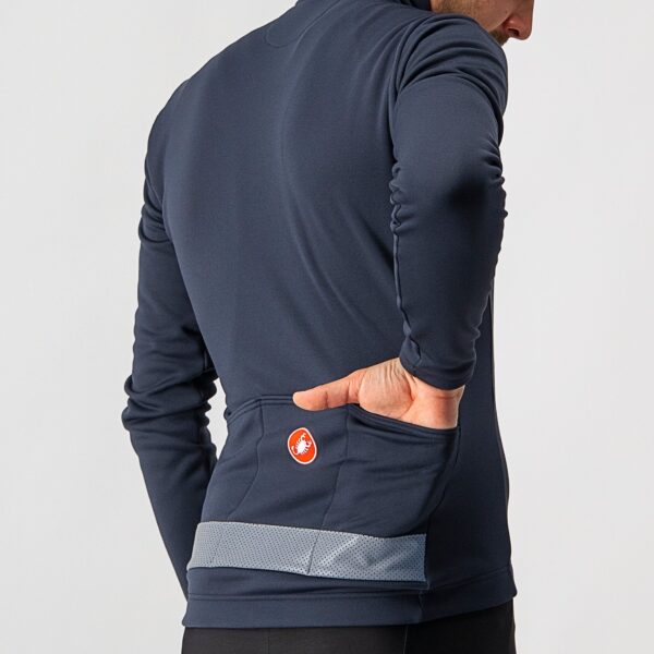 Castelli Puro 3 Jersey Μπλούζα Ποδηλασίας - SAVILE BLUE/SILVER REFLEX