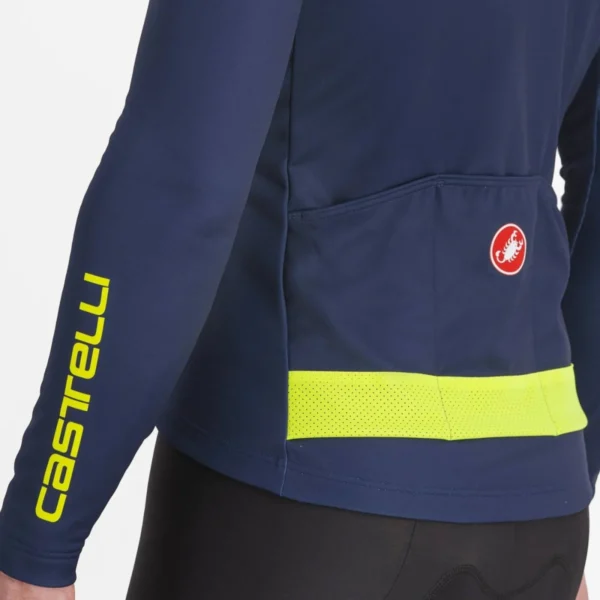 Castelli Puro 3 Jersey Μπλούζα Ποδηλασίας - BELGIAN BLUE/YELLOW FLUO REFLEX