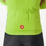 Castelli Entrata Thermal Jersey  ELECTRIC LIME/DARK GRAY