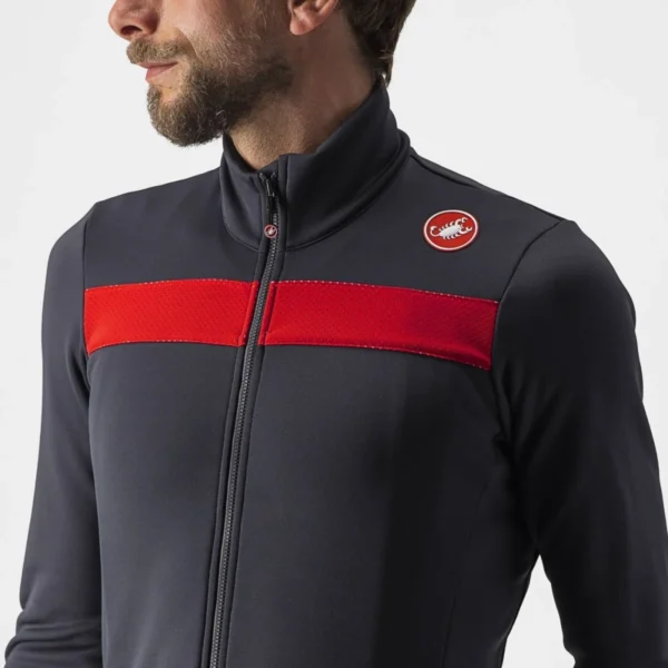 Castelli Puro 3 Jersey Μπλούζα Ποδηλασίας - DARK GRAY/RED REFLEX