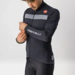 Castelli Puro 3 Jersey Μπλούζα Ποδηλασίας - Light Black / Silver Reflex