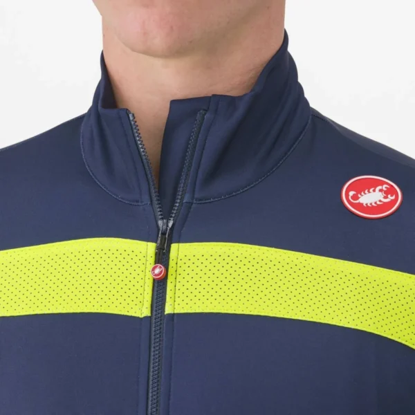 Castelli Puro 3 Jersey Μπλούζα Ποδηλασίας - BELGIAN BLUE/YELLOW FLUO REFLEX