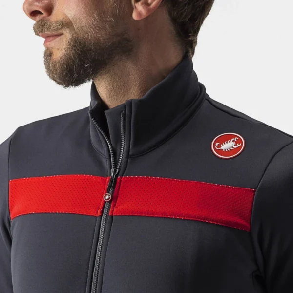 Castelli Puro 3 Jersey Μπλούζα Ποδηλασίας - DARK GRAY/RED REFLEX