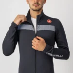 Castelli Puro 3 Jersey Μπλούζα Ποδηλασίας - Light Black / Silver Reflex