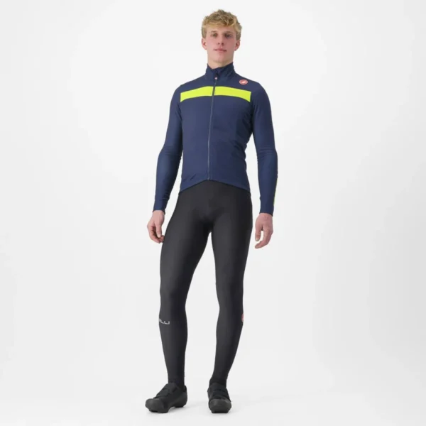 Castelli Puro 3 Jersey Μπλούζα Ποδηλασίας - BELGIAN BLUE/YELLOW FLUO REFLEX